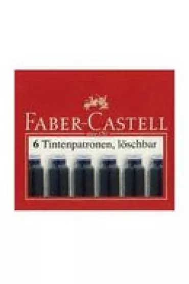 Faber-Castell Naboje kr�tkie czarne 6 szt.