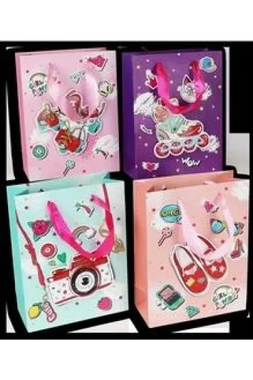 Polkart Torebka prezentowa L dziewcz�ca (30x39x12cm) mix