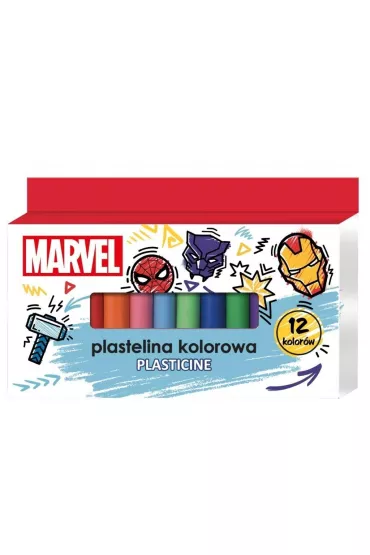 Beniamin Plastelina Avengers 12 kolor�w