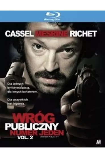 Wr�g publiczny numer jeden vol.2 (Blu-ray) - Ludivine Sagnier, Mathieu Amalric, Vincent Cassel, Samuel Le Bihan