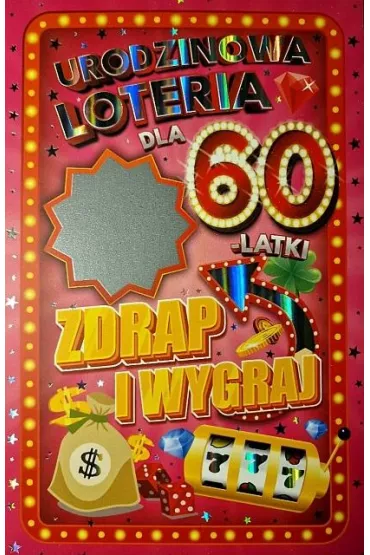 Yeku Karnet Urodziny 60 damskie