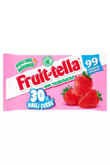 Fruit-tella Cukierki do �ucia o smaku truskawkowym 28 g