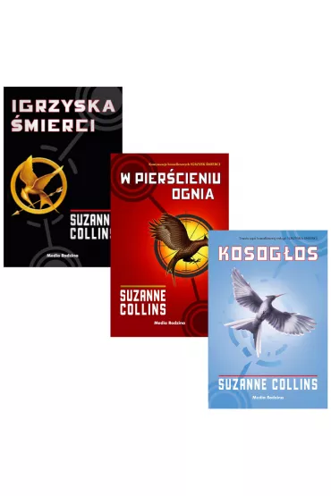 Pakiet Igrzyska �mierci. Tomy 1-3. Igrzyska �mierci, W pier�cieniu ognia, Kosog�os - Suzanne Collins
