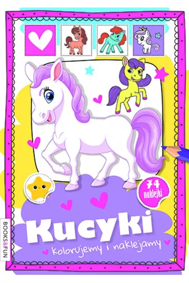 Kucyki. Kolorujemy i naklejamy
