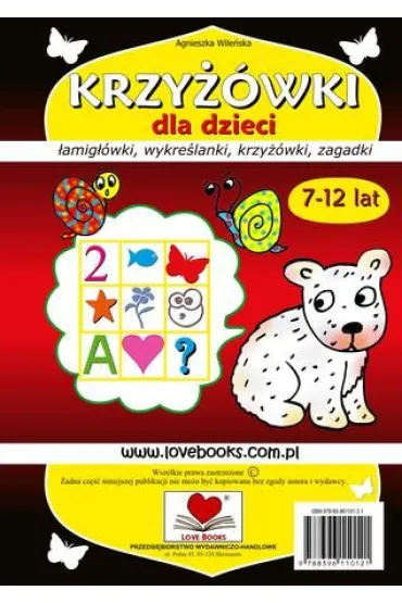Krzy��wki dla dzieci 7-12 lat - Agnieszka Wile�ska