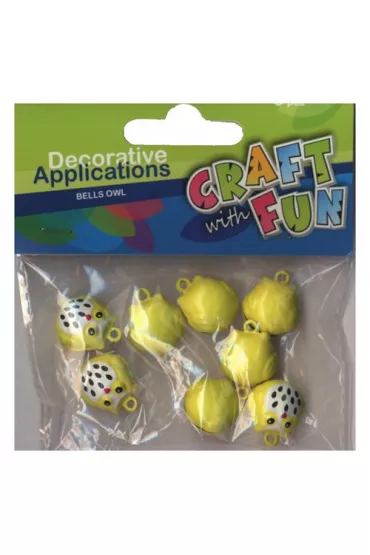 Craft with Fun Aplikacje dekoracyjne dzwoneczki sowy