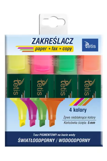 Tetis Komplet zakre�laczy p�askich 4 szt.