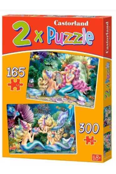 Puzzle 2W1 Beautiful Mermaids * Castorland