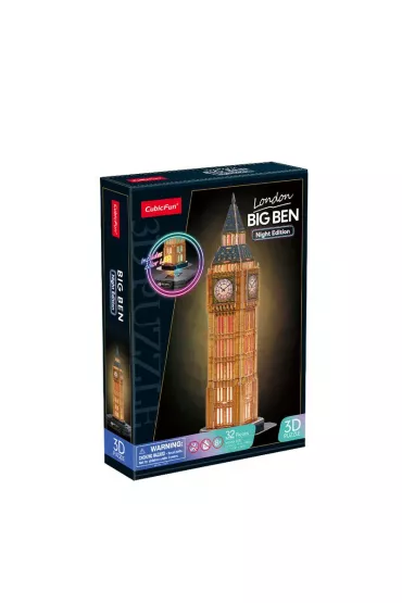 Puzzle 3D Big Ben LED Cubic Fun