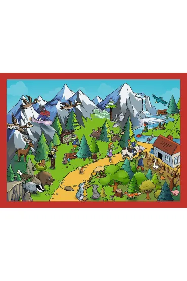 Puzzle 4w1 - Podr�e Treflik�w (35+48+54+70 el.)