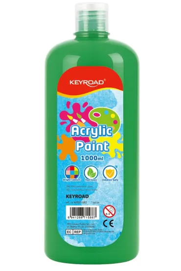 Keyroad Farba akrylowa butelka zielona 1 l