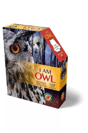 Puzzle konturowe 550 el. I am - Sowa Madd Capp