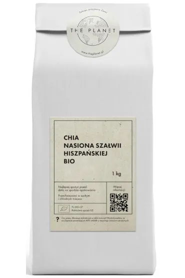 The Planet Chia nasiona bezglutenowe 1 kg Bio