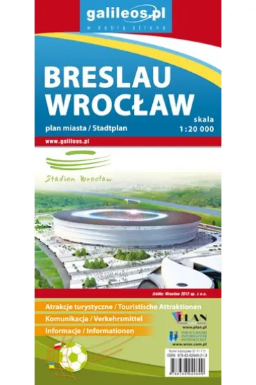 Wroc�aw Breslau plan miasta
