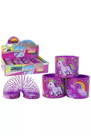 Spr�yna fioletowa jednoro�ec 6cm LeanToys