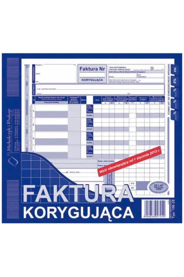 Michalczyk i Prokop Druk Faktura koryguj�ca 2/3 A4, MiP