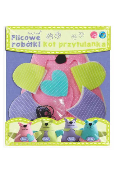 Filcowe rob�tki - Kot przytulanka Mela Stnux