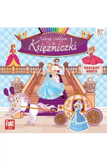 Ksi�niczki. Koloruj� i naklejam