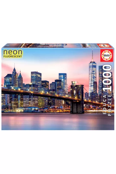 Puzzle 1000 el. Most Brookli�ski (fluorescencyjne) Educa