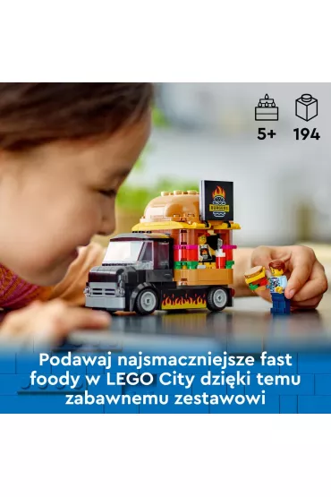 LEGO City Ciarwka z burgerami 60404
