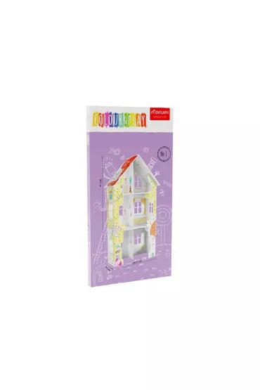 Kolorowanka sk�adana 3D XXL, ?Domek - UL. Fio�kowa?