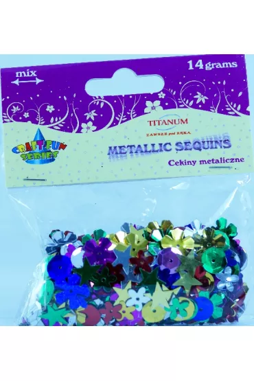 Titanum Cekiny metaliczne mix