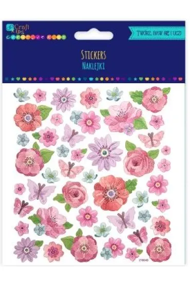 Dalprint Naklejki kwiaty 46 szt.