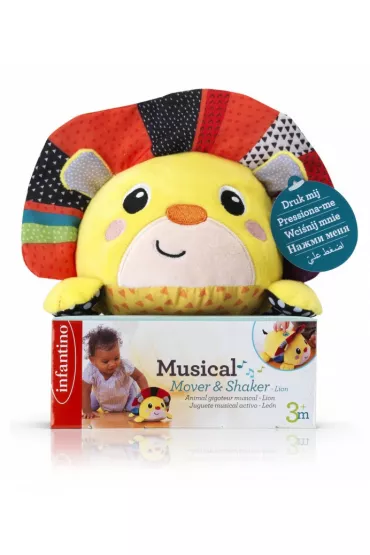 Infantino 316258 Wibruj�cy Lew do raczkowania B-Kids
