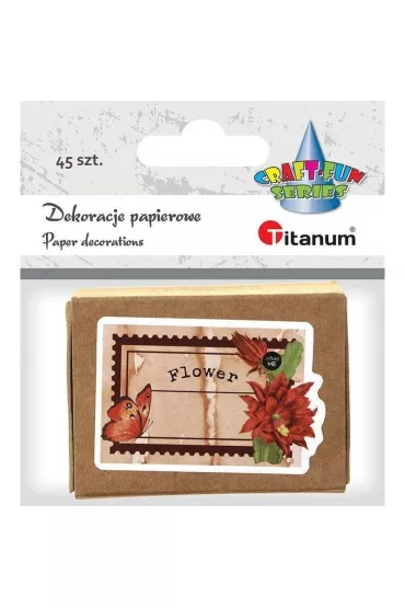 Titanum Dekoracje kartonowe notatki w pude�ku 45 szt.