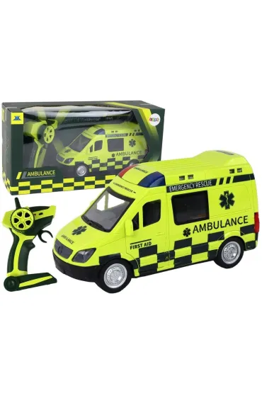 Ambulans R/C �wiat�o ��ty LeanToys