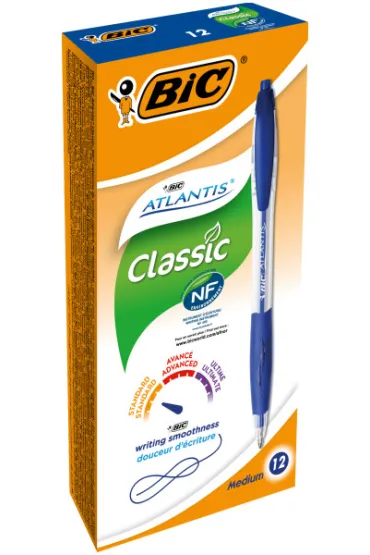 Bic D�ugopis Atlantis Classic 12 szt. - D�ugopis Atlantis Clic Niebieski