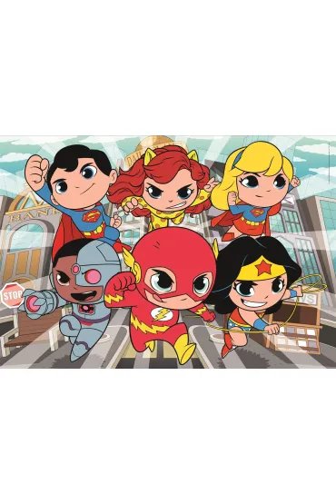 Puzzle 104 el. Maxi SuperColor. DC Super Friends Clementoni