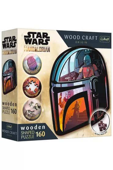 Puzzle drewniane 160 el. The Mandalorian Trefl