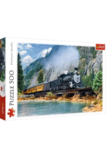 Puzzle 500 el. G�rski poci�g Trefl