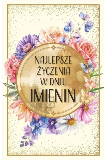 Art Nuvo Karnet Imieniny (13x20,5cm) KI-01