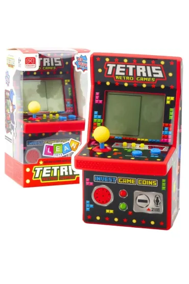 Automat do gry tetris retro czerwony LeanToys