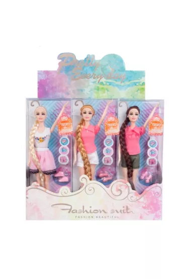 Lalka 29cm + akcesoria 12x32x6cm Mega Creative