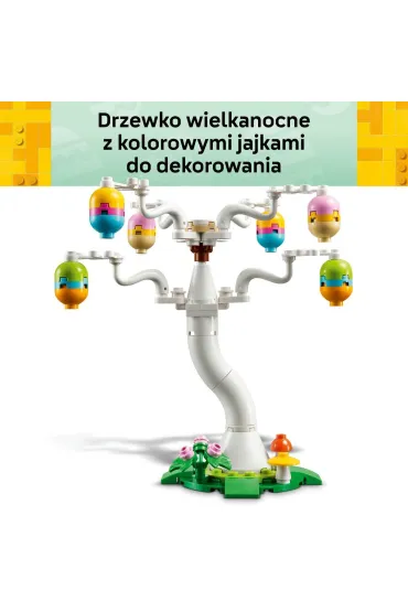 LEGO Iconic Poszukiwanie pisanek z zaj�czkiem i kurczaczkiem 40808