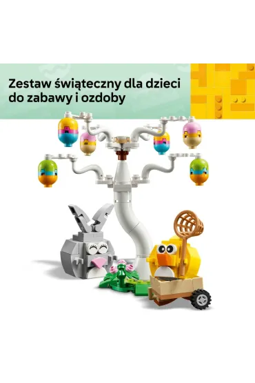 LEGO Iconic Poszukiwanie pisanek z zaj�czkiem i kurczaczkiem 40808