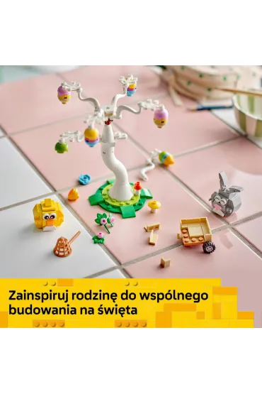 LEGO Iconic Poszukiwanie pisanek z zaj�czkiem i kurczaczkiem 40808