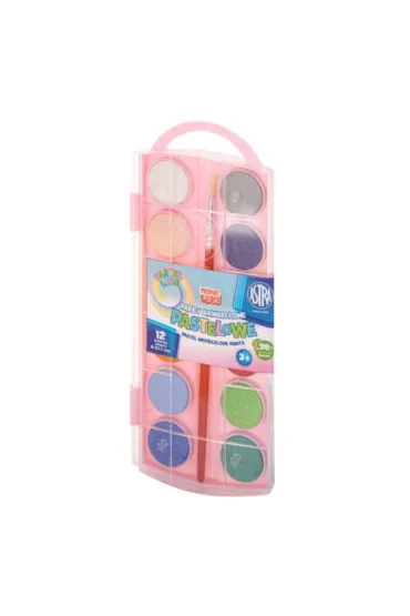 Farby akwarelowe pastel 12 kolor�w ASTRA