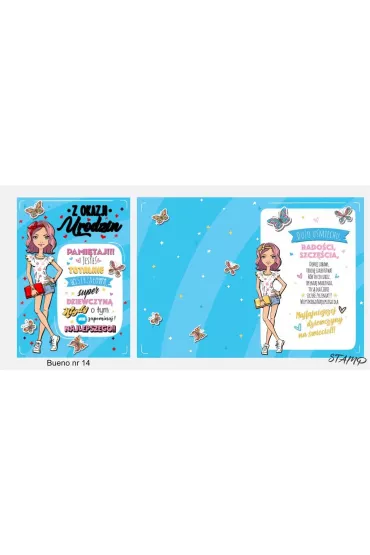 Stamp Karnet Bueno B6 + koperta wz�r nr 14 Urodziny