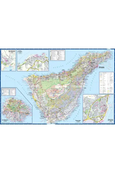 Teneryfa i La Gomera. Laminowana mapa i przewodnik 2w1