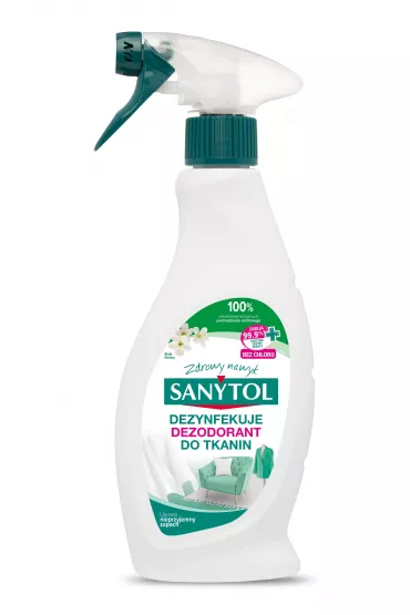 Sanytol Od�wie�aj�cy dezodorant do tkanin o zapachu bia�ych kwiat�w 500 ml