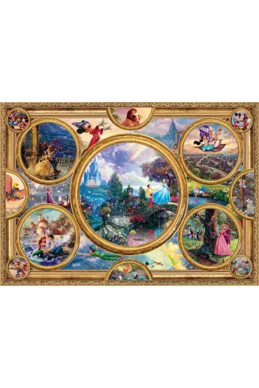 Puzzle PQ 2000 el. Bohaterowie bajek Disneya Schmidt - Thomas  Kinkade