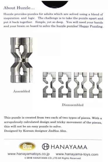 �amig��wka Cast Hourglass. Poziom 6/6 Hanayama - Jin Hoo Ahn