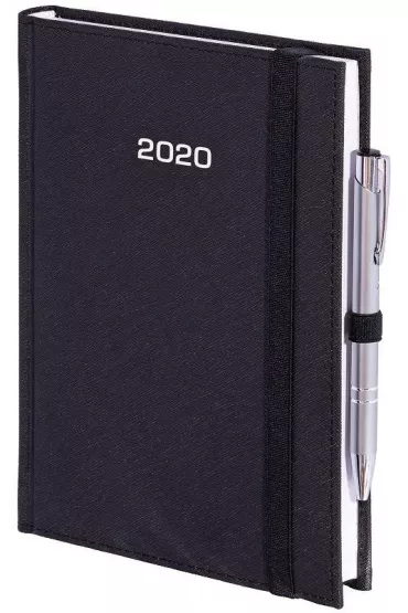 Kalendarz 2020 A4 Tygod. Cross z gumk� Czarny