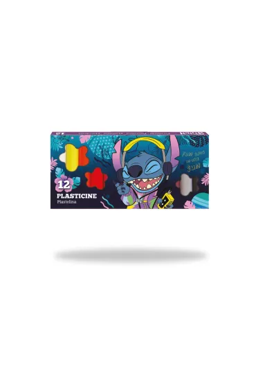 Coolpack, Plastelina 12 kol. Disney Blue - Stitch (54823PTR) 12 szt.