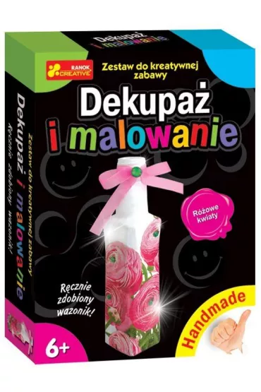 Handmade - Dekupa� i malowanie. R�owe kwiaty Ranok-Creative