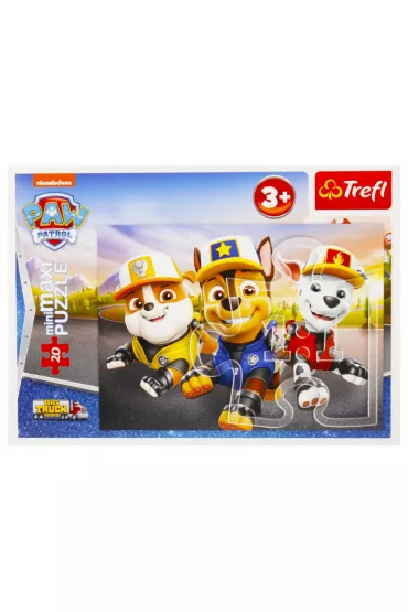 Puzzle 20 el. miniMAXI Weso�e Pieski 21144 Trefl